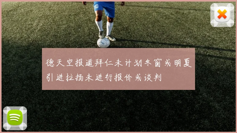 德天空报道拜仁未计划冬窗或明夏引进拉扬未进行报价或谈判